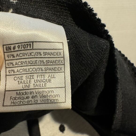 Indianapolis Colts Black Hat Stretch One Fit Horseshoe Logo Cap Football - Picture 8 of 9